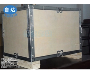 免熏蒸可折疊包裝箱 鋼邊箱 無釘扣件箱